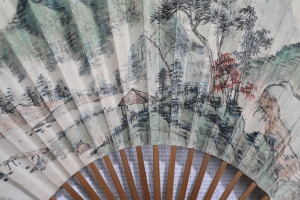 山水书法成扇(3)